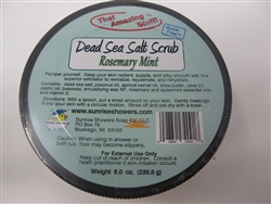 Rosemary Mint dead sea salt scrub.