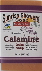 Calamine Soap - Unscented Goat Milk Bar Soap