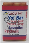 All-natural 4-oz soap bar made with goat milk yogurt.